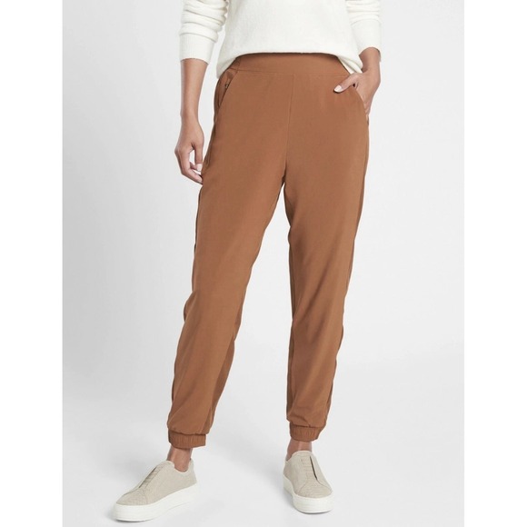 Athleta Pants - Athleta Brooklyn Lined Jogger Hazelnut Brown SIZE 14